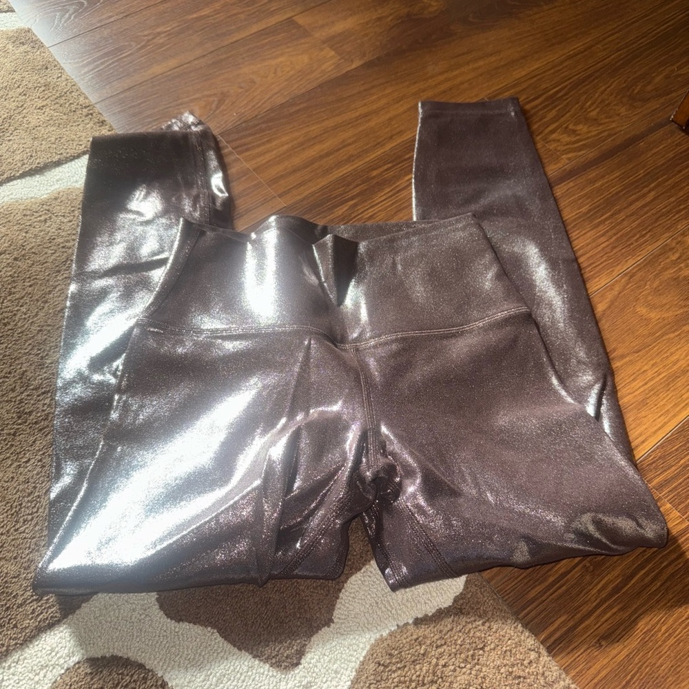 Lululemon Athletica Metallic Rose Leggings